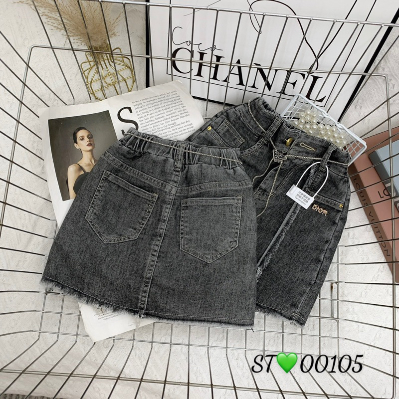Chân váy Bò jean cao cấp size đại cho bé gái