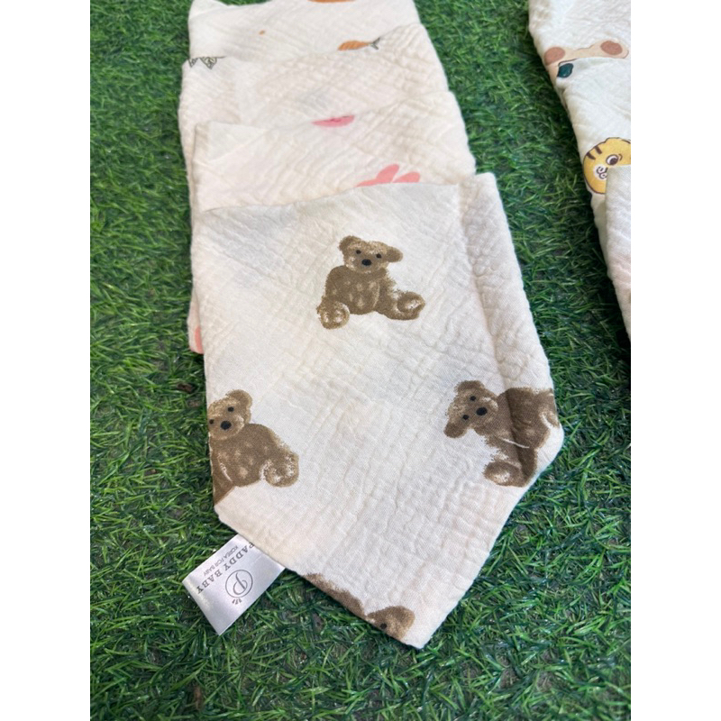 Yếm tam giác cho bé, khăn yếm xô muslin 4 lớp họa tiết đáng yêu xinh xắn PADDY- zeloo - Boona cho bé