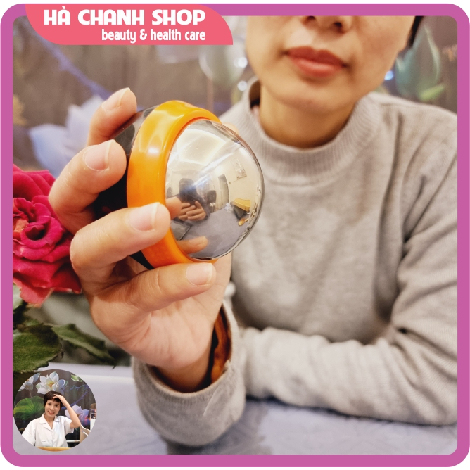 Chườm Nóng Lạnh Bóng Massage Bằng Thép Không Gỉ Xoa Bóp Vai Lưng Eo Tay Chân Giúp Thư Giãn Cơ Thể Bóng Chườm Nóng Lạnh