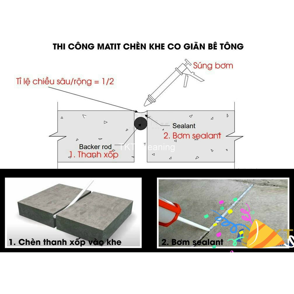Backer rod D25mm, D30mm. D35mm, D40mm - Cuộn 10m dài - Xốp ống chèn khe bê tông, khe co giãn, khe cửa, khe nộr thất
