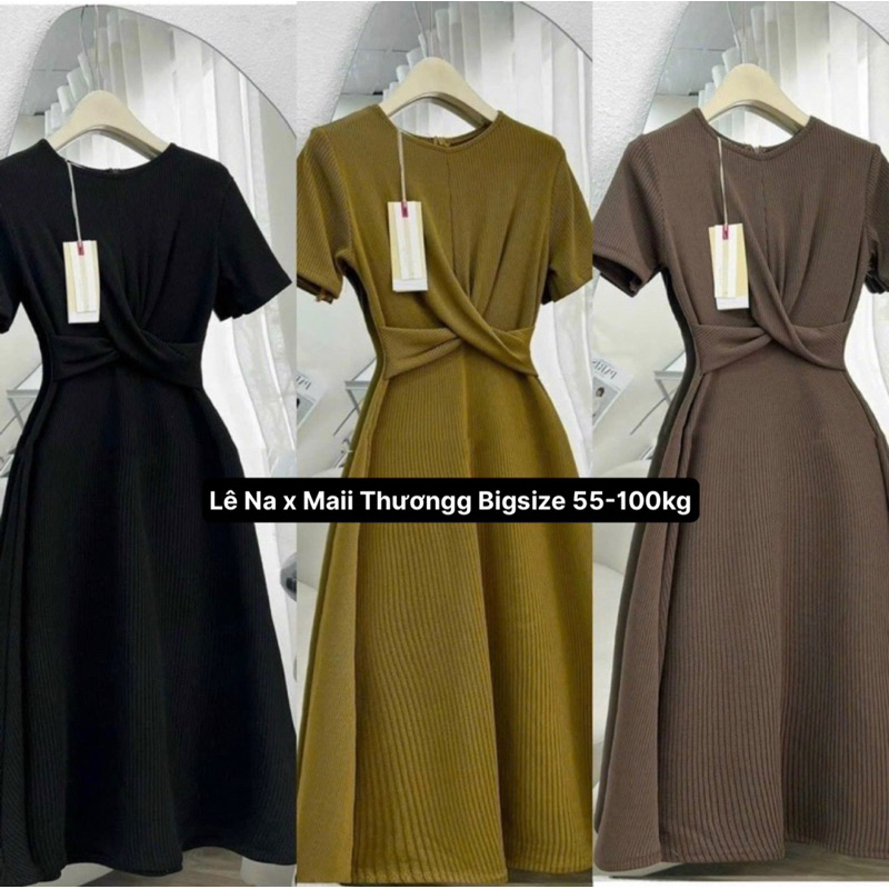 D22 Váy Xoắn Ngực Bigsize HÀNG CAO CẤP