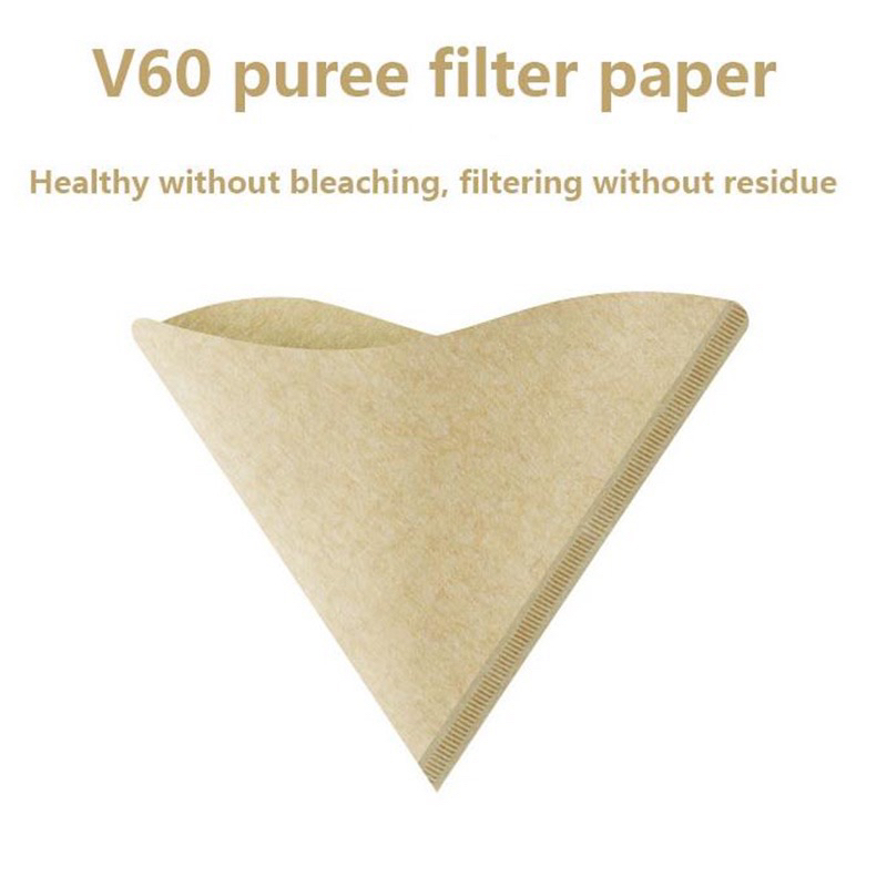 Giấy Lọc Cà Phê Cho Phễu V60, Giấy Không Tẩy Trắng, Giấy Lọc Cà Phê Pour Over