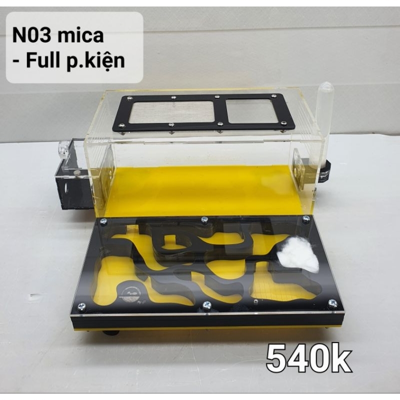 N03 mica -Tank mica nuôi kiến - Hộp mica nuôi kiến - Nuôi Acant/Messoer/Carebara/Solen/Pheidole