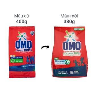 [có sỉ từ 10 gói] _ Bột giặt OMO công nghệ giặt xanh Túi 380g