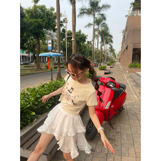 Áo croptop meomeo - [ảnh thật] - putactic