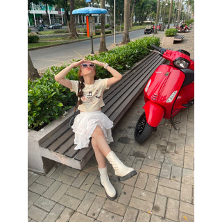 Áo croptop meomeo - [ảnh thật] - putactic