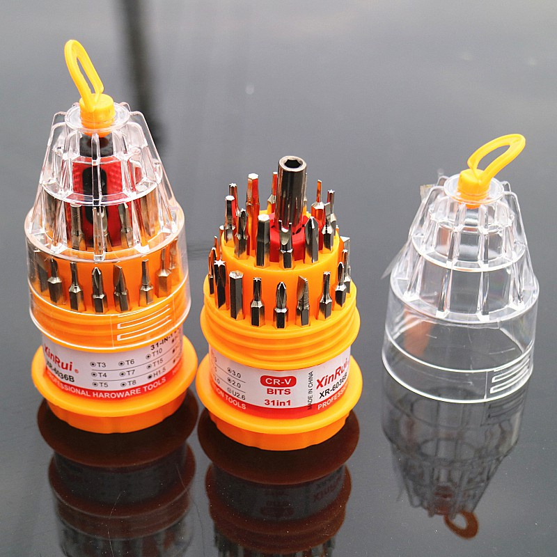 Bộ tuốc nơ vít đa năng 31 chi tiết, Bộ tô vít tròn 31 in 1 sửa chữa điện thoại, laptop, đồng hồ,, thiết bị điện tử