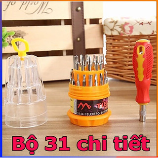 Bộ tuốc nơ vít đa năng 31 chi tiết, Bộ tô vít tròn 31 in 1 sửa chữa điện thoại, laptop