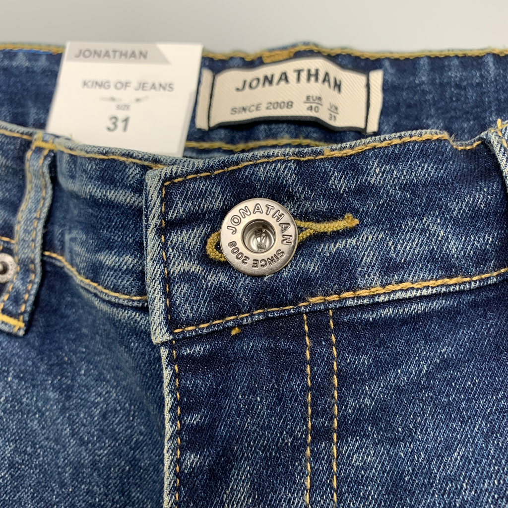 Quần Short Jeans Nam Xanh Đậm Xước JONATHAN QJ066 vải denim cao cấp co dãn nhẹ 4 chiều, form dáng chuẩn đẹp, trẻ trung