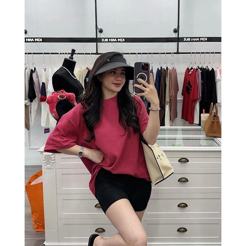 Áo Phông Trơn Hồng Đậm QCL1