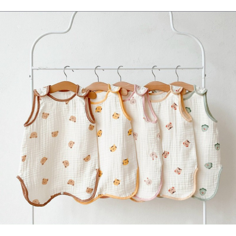 Túi Ngủ Muslin Mùa Hè Phong Cách Hàn Quốc Cho Bé