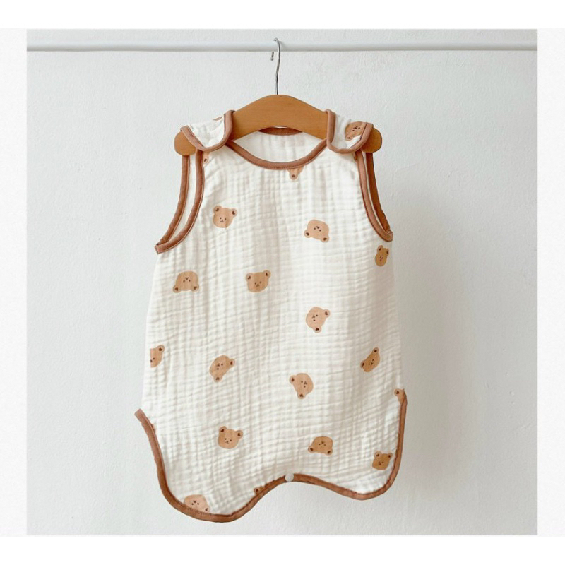 Túi Ngủ Muslin Mùa Hè Phong Cách Hàn Quốc Cho Bé