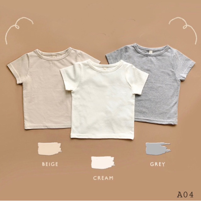 Áo thun cotton cộc tay tommygif cho bé - A04