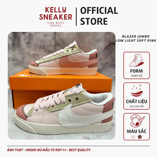 Giày thể thao sneaker blazer jumbo low "light soft pink" - bản cao cấp