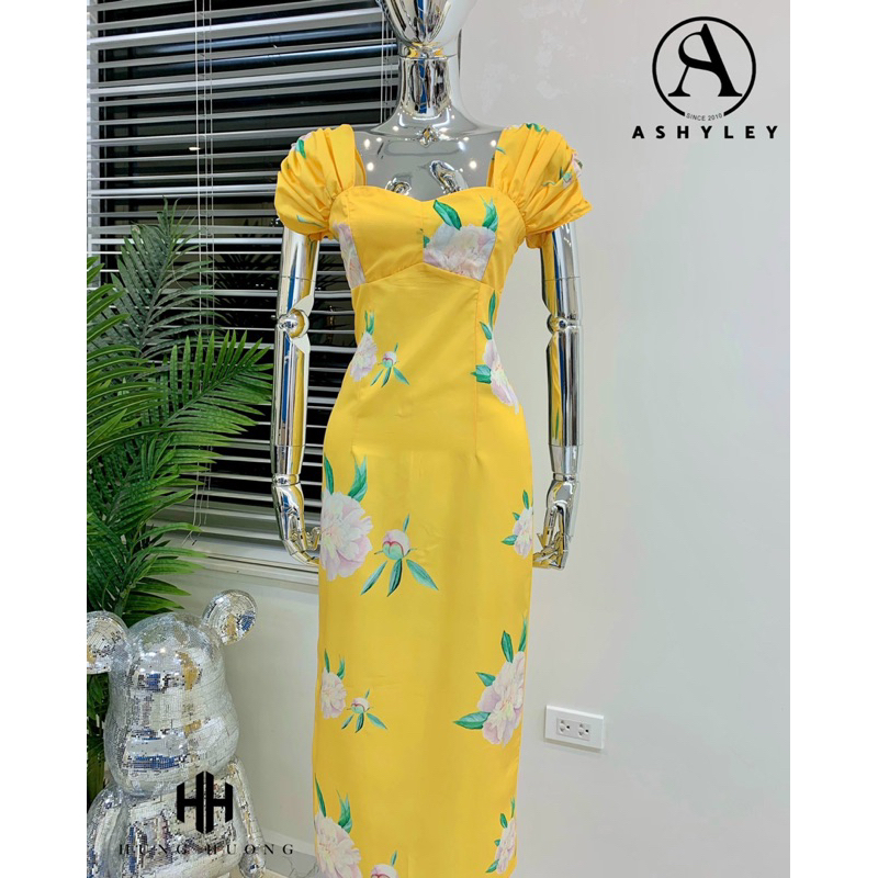 VÁY TƠ LỤA BODY HOA CỔ VUÔNG - ảnh thật