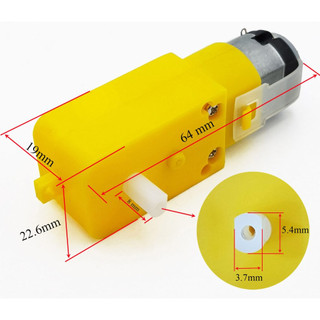 Động cơ giảm tốc vàng 3V - 9V chế xe mô hình (2 trục)