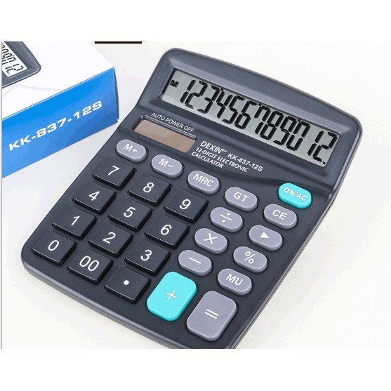 Máy Tính Cầm Tay Tiện Dụng / Máy tính tiền bỏ túi màn hình rộng 12 số, phím bấm lớn, giá rẻ Năng Lượng Mặt Trời
