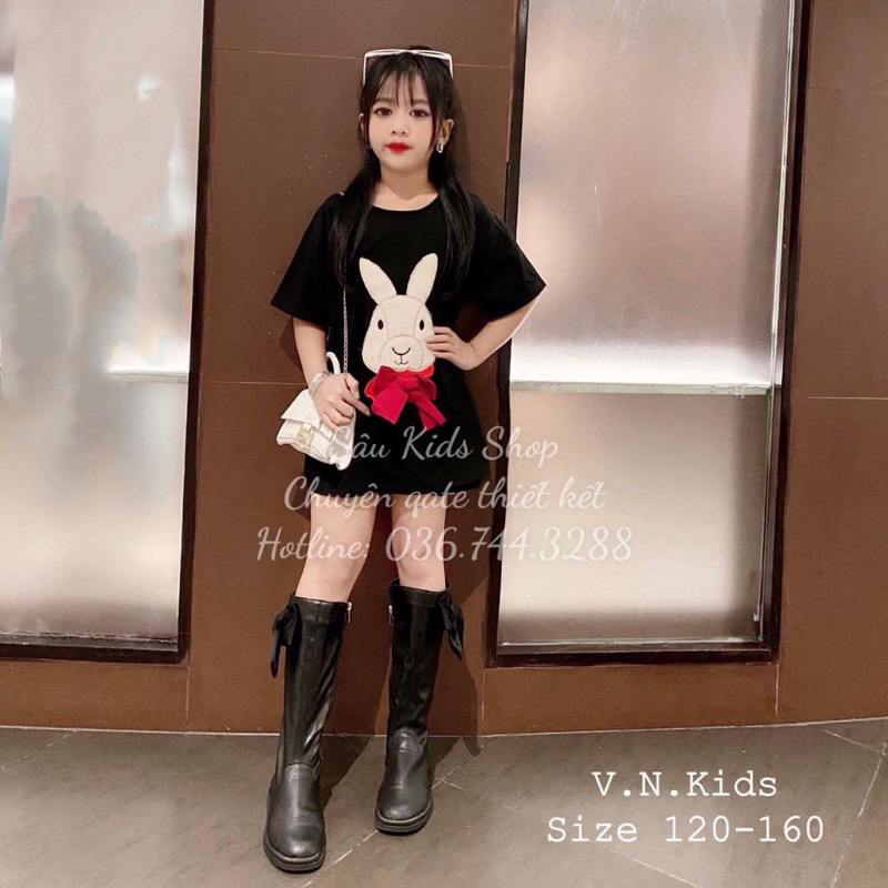 ÁO PHÔNG THỎ THÊU COTTON MỊN QC