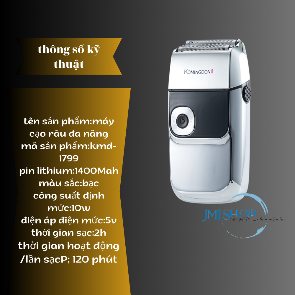 Máy Cạo Râu, Máy Cạo đầu, râu quai nón Chuyên Nghiệp, Tông Đơ Cắt Tóc Sạc USB - JMI Shop - jmi group