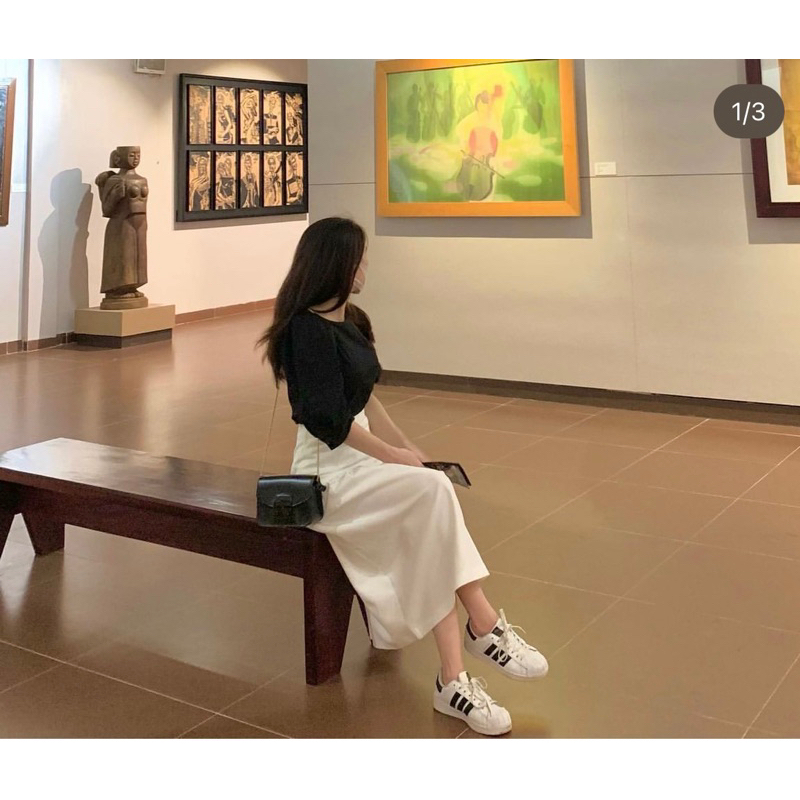 Chân váy trắng Limo  - SzS