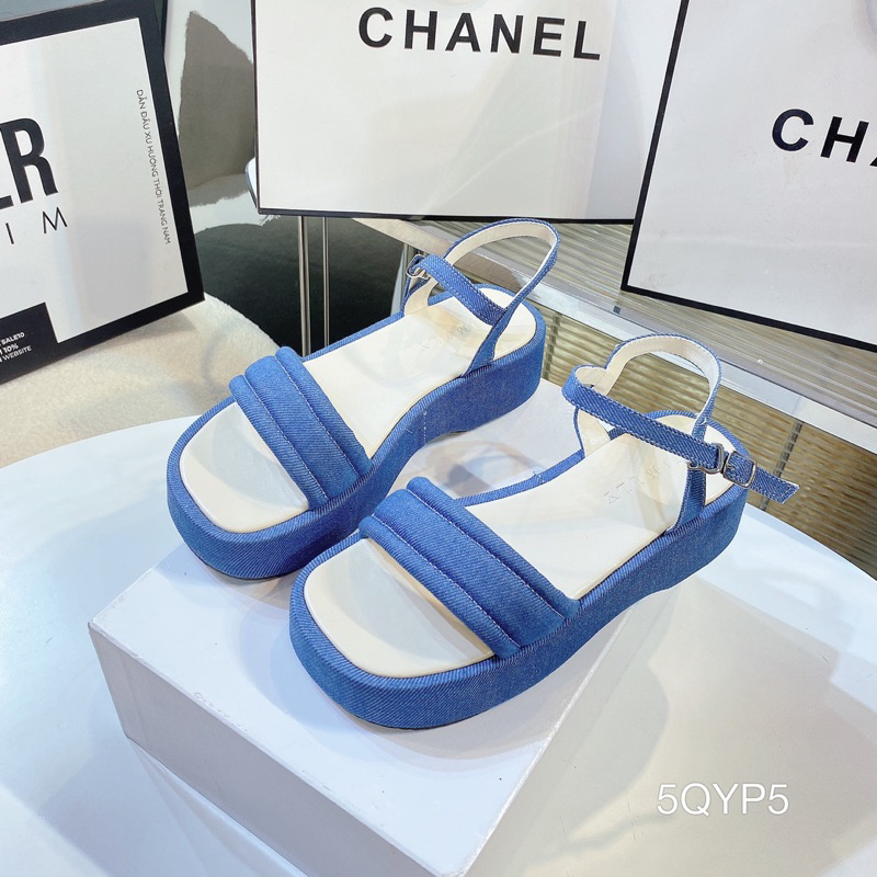 Sandal Bánh Mì Bọc Jean Siêu Xinh