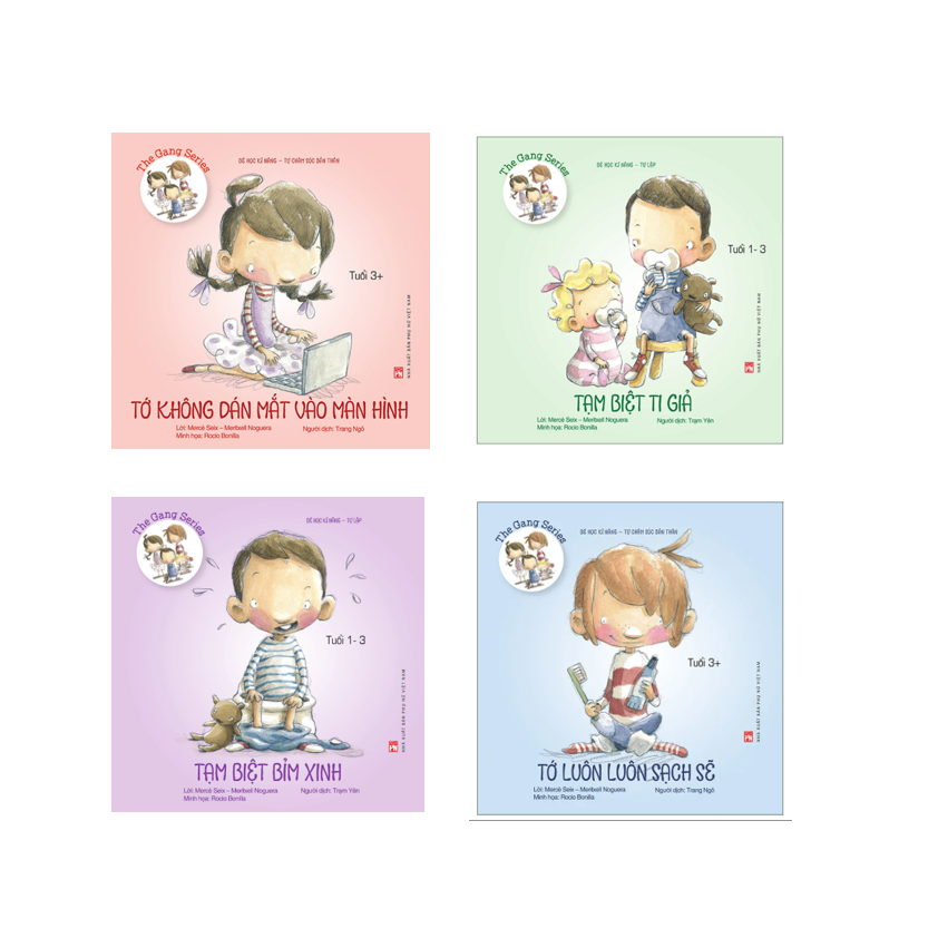 Sách -Combo 4 cuốn Bé Học Kĩ Năng - Tự Chăm Sóc Bản Thân