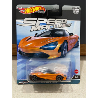 Xe mô hình đồ chơi hotwheels 1:64 premium - speed machine - mclaren 720s