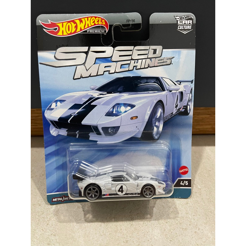 Xe mô hình đồ chơi Hotwheels 1:64 PREMIUM - SPEED MACHINE - Ford GT