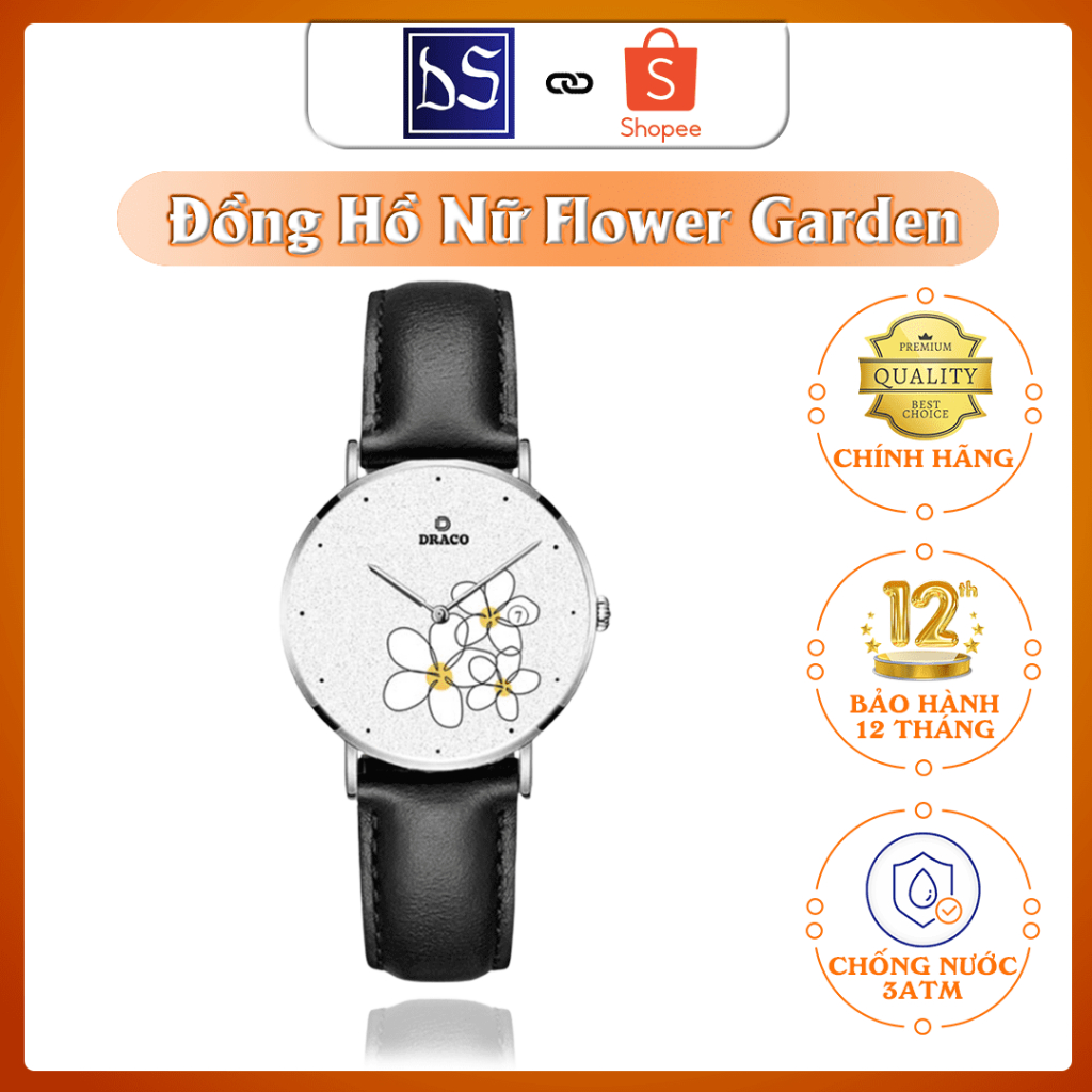 Đồng Hồ Nữ “Flower Garden” - Đồng Hồ Thời Trang Nữ Drusey Đồng Hồ Cao Cấp Phong Cách Thanh Lịch, Sang Trọng