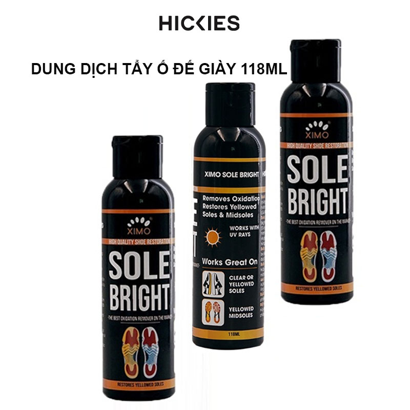 Chai dung dịch tẩy ố vàng đế giày Sole Bright Ximo 118ml - Tẩy ố vàng