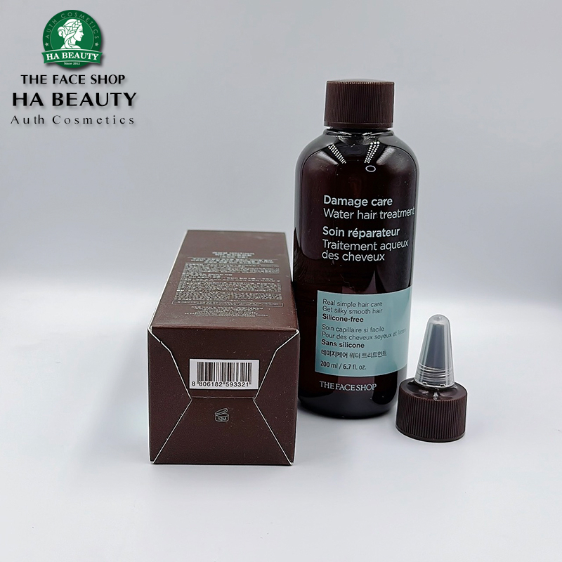 Nước phục hồi dưỡng tóc mềm mượt bóng khỏe The Face Shop Damage Care Water Hair Treatment 200ml
