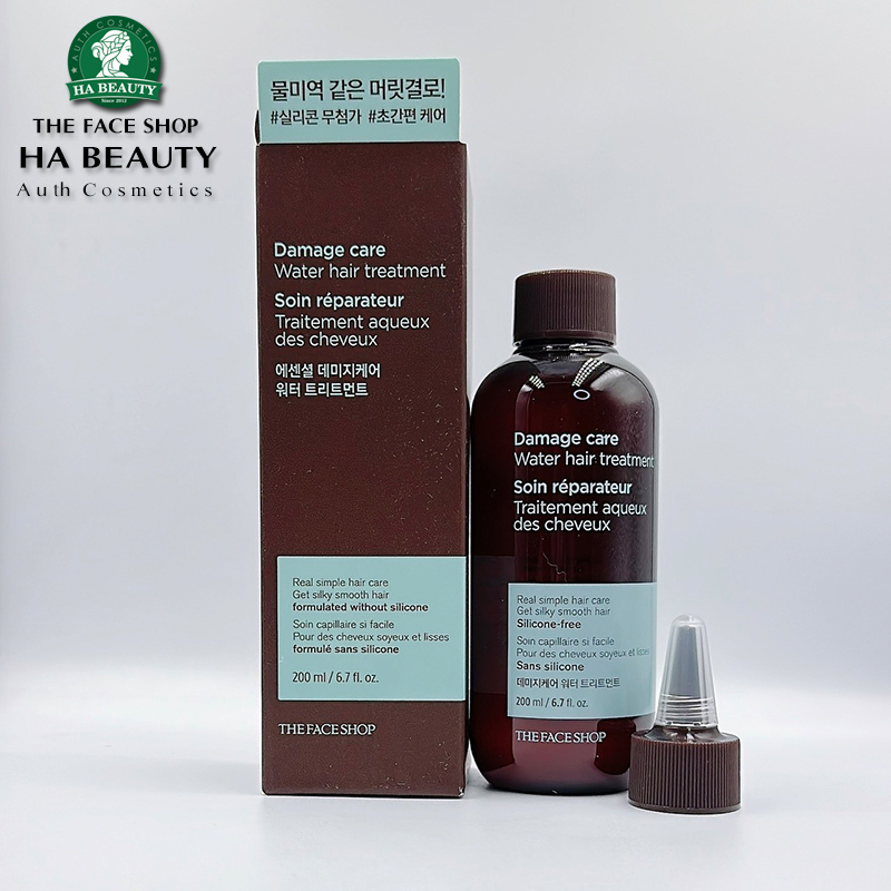 Nước phục hồi dưỡng tóc mềm mượt bóng khỏe The Face Shop Damage Care Water Hair Treatment 200ml