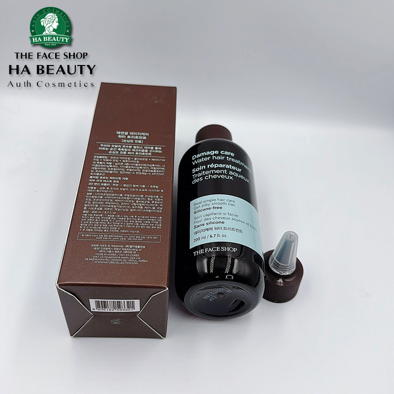 Nước phục hồi dưỡng tóc mềm mượt bóng khỏe The Face Shop Damage Care Water Hair Treatment 200ml