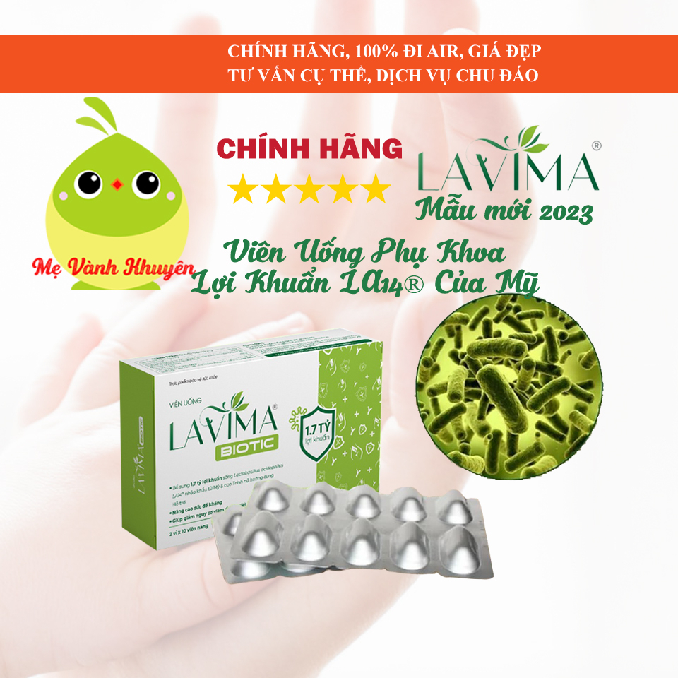 Men vi sinh phụ khoa công nghệ Mỹ Lavima Biotic (20v), Việt Nam