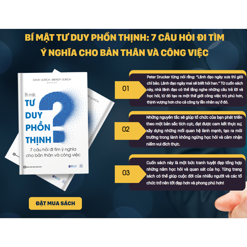 Bí Mật Tư Duy Phồn Thịnh: 7 Câu Hỏi Đi Tìm Ý Nghĩa Cho Bản Thân Và Công Việc - Sách Kinh Doanh Bizbooks