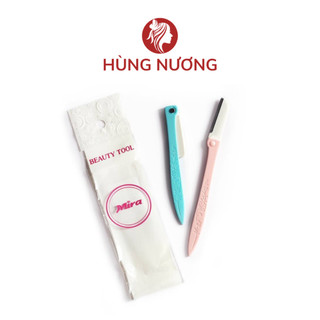 Dao tỉa lông mày mira dạng gập an toàn dễ sử dụng, set 2 dao cạo lông mày