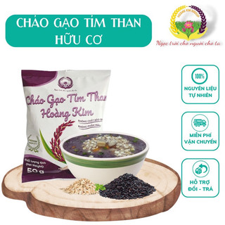 Cháo gạo tím than hữu cơ ăn liền hoàng kim group