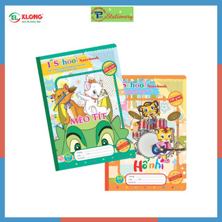 Vở 4 ôly may dán gáy 80 trang klong định lượng 100/76 bìa hình ngẫu nhiên ms 056