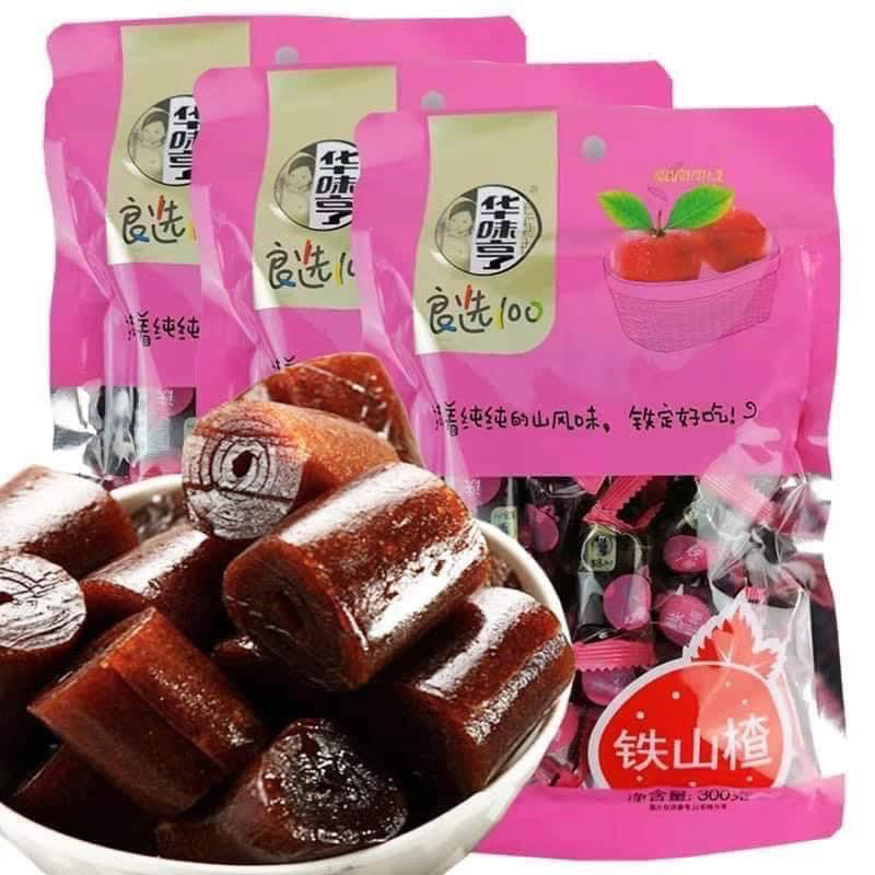 Sơn Trà Cuộn - món ăn vặt tuổi thơ - đóng từng cuộn sạch sẽ,tiện lợi. - Bịch 300gram
