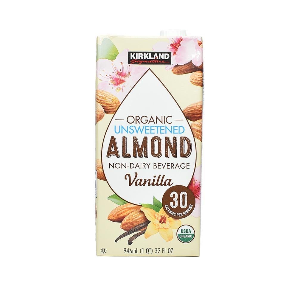 Sữa hạt hạnh nhân hữu co Kirkland almond Mỹ hộp 1L