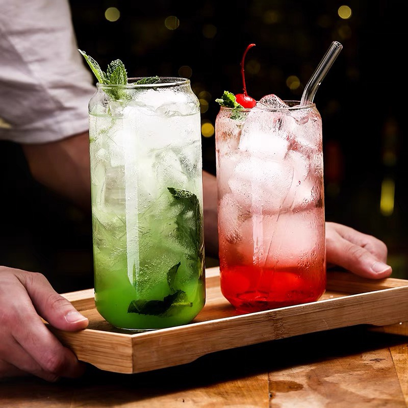 Cốc thuỷ tinh chịu nhiệt hình lon coca - Uống cafe, trà, nước ép, decor