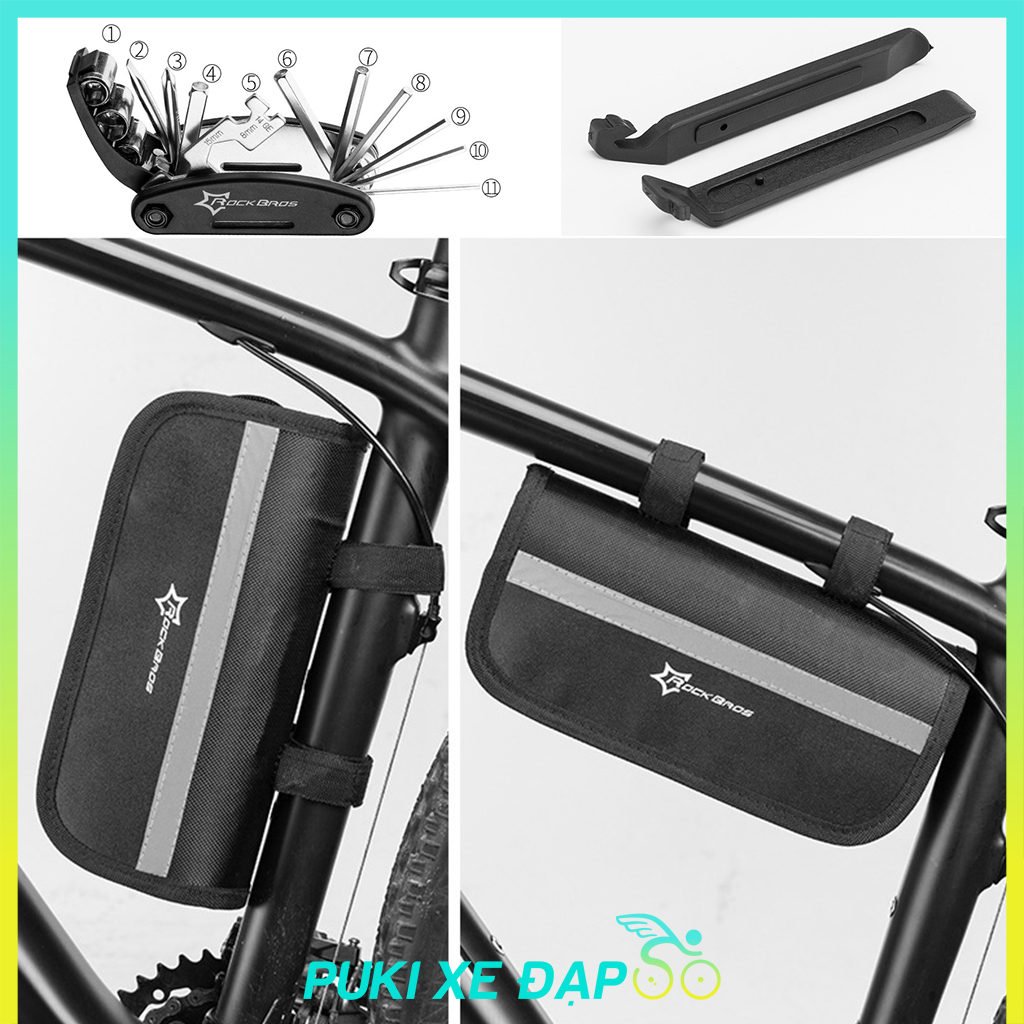 Bộ dụng cụ sữa chữa xe đạp, bơm vá xe đạp nhỏ gọn chính hãng RockBros cung cấp và bảo hành bởi PuKi - Phụ kiện xe đạp