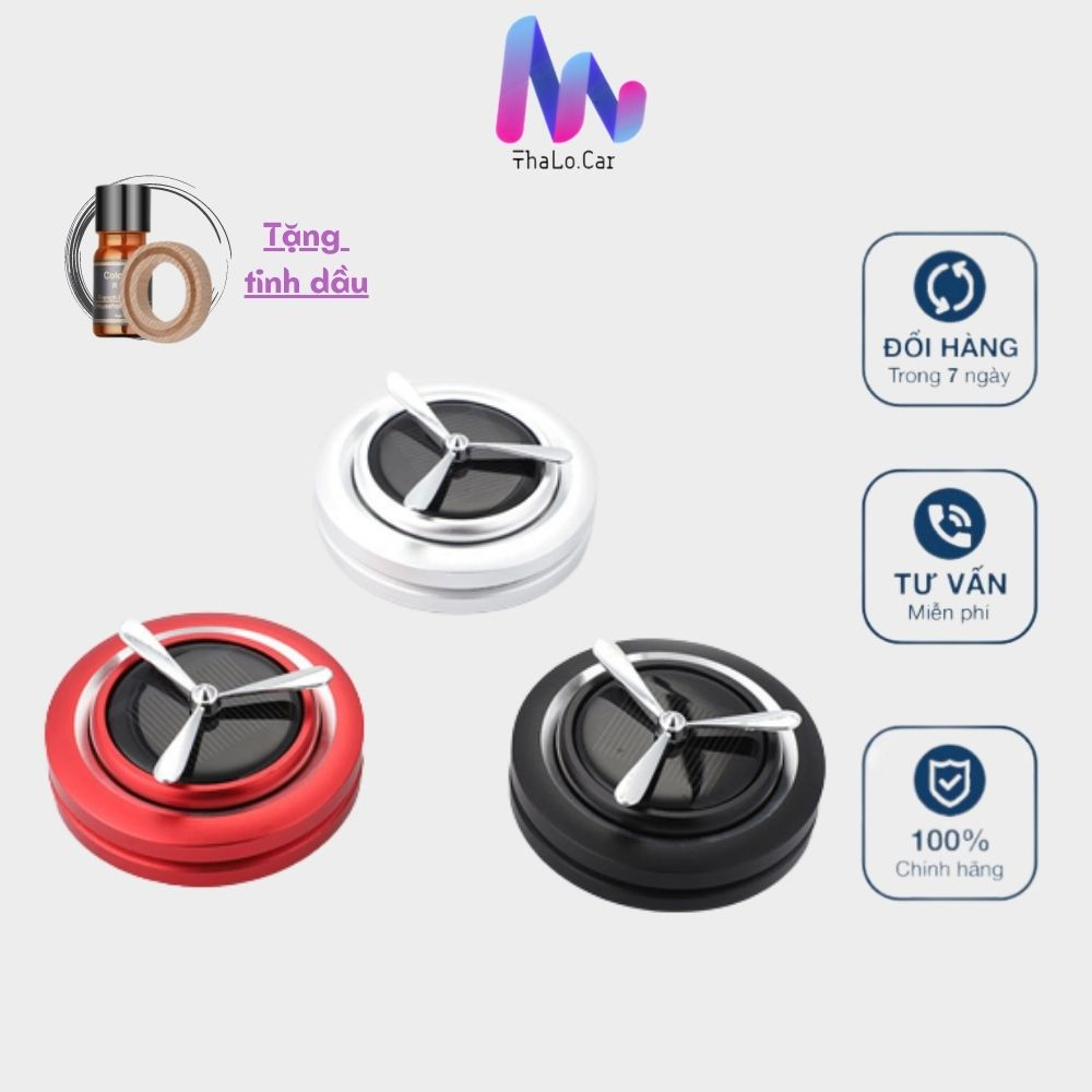 Nước Hoa Ô Tô Năng Lượng Mặt Trời, Trang Trí Taplo Xe - Lọ Khuếch Tán Tinh Dầu (Tặng Lọ Tinh Dầu)