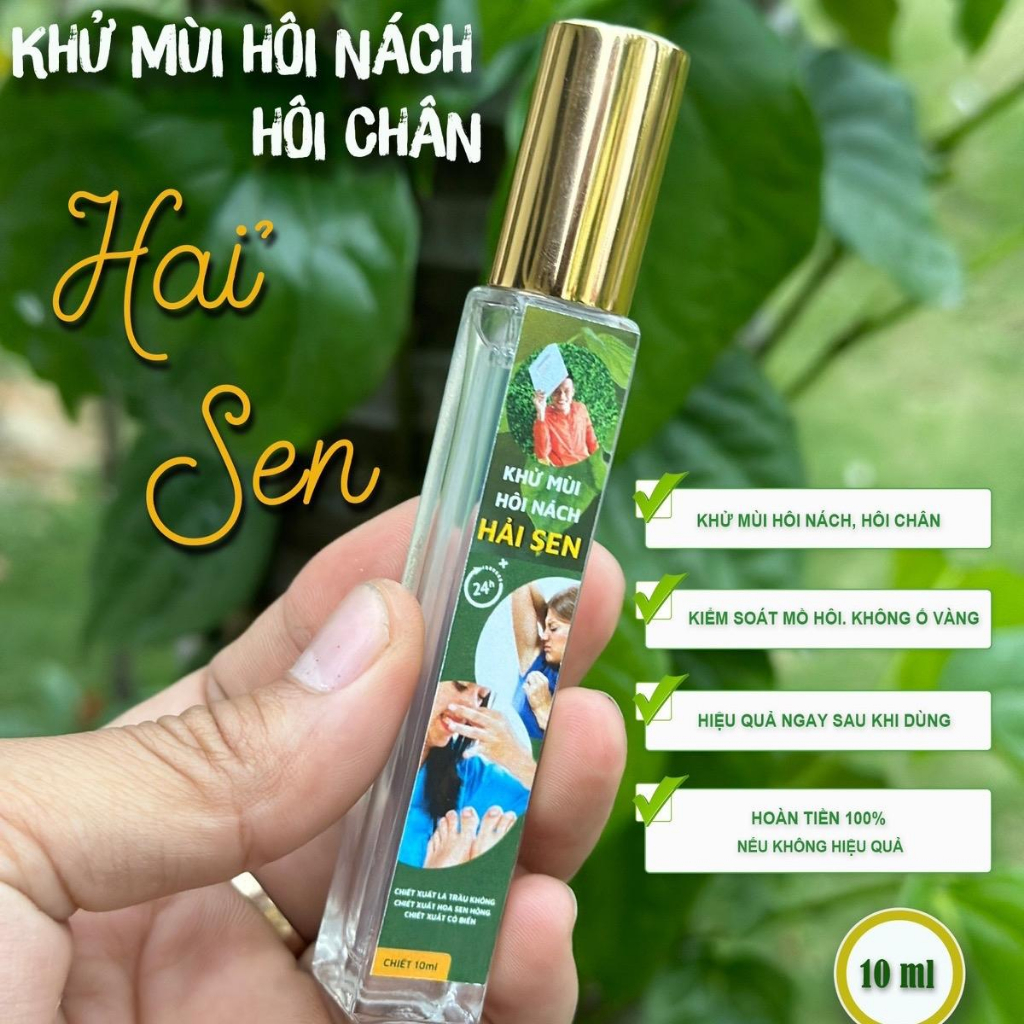 Serum Khử Mùi Hôi Hải Bé Khử Sạch Mùi Cơ Thể Hôi Chân Hôi Nách Hương Thơm Mát Tự Nhiên Lọ 10ml