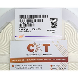 [Dây 10 cái] Tụ dán 0805 các giá trị
