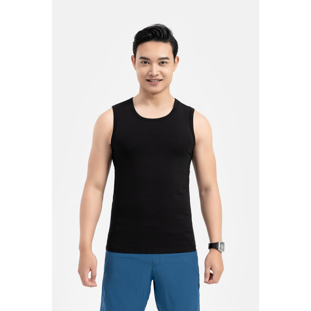 Áo ba lỗ nam Cardino kiểu dáng thể thao,chất liệu thun lạnh thoáng mát ACN02