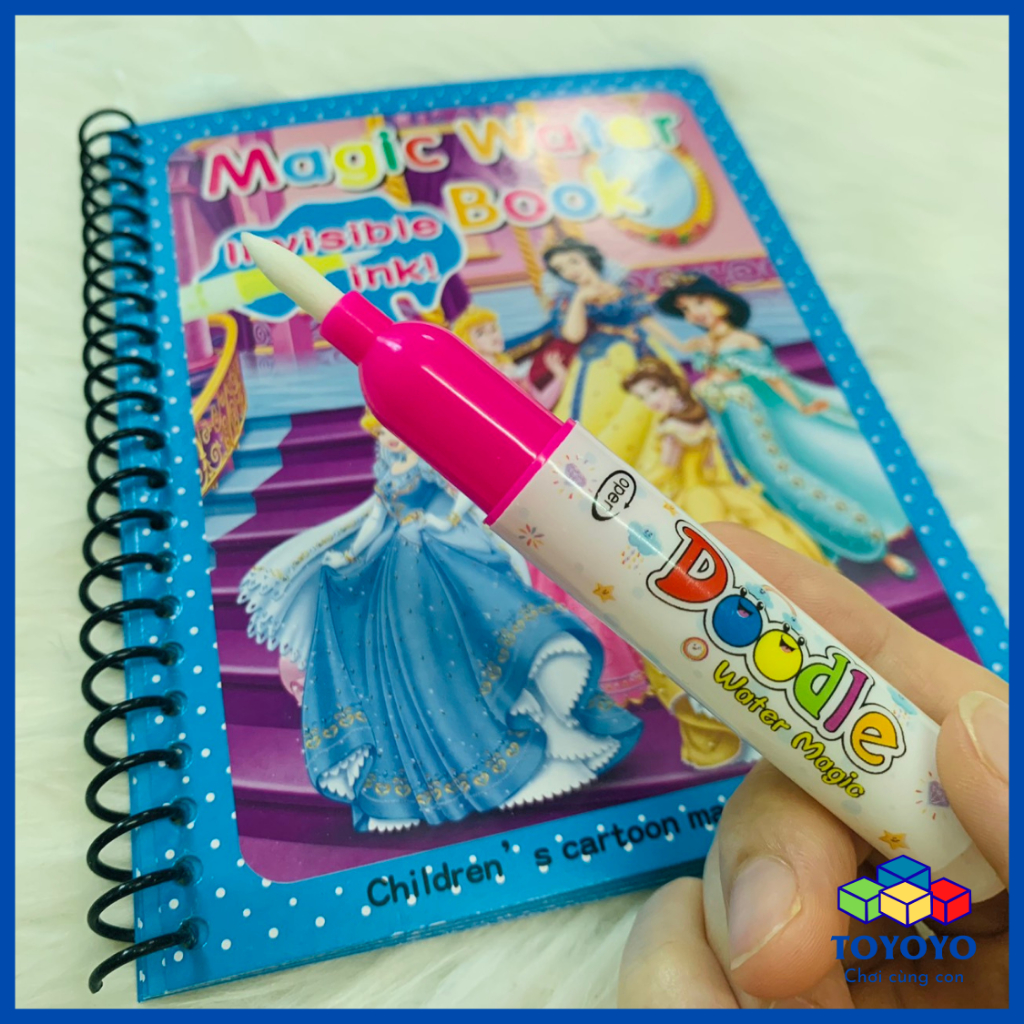 Tranh Tô Màu Nước Ma Thuật, Quyển Tập Tô Thần Kỳ, Magic Water Book Cho Bé