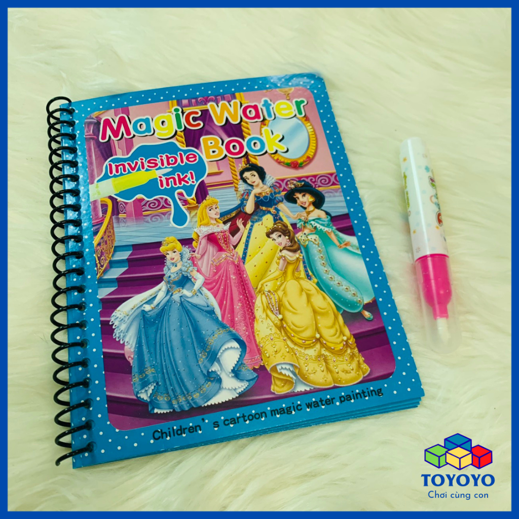 Tranh Tô Màu Nước Ma Thuật, Quyển Tập Tô Thần Kỳ, Magic Water Book Cho Bé