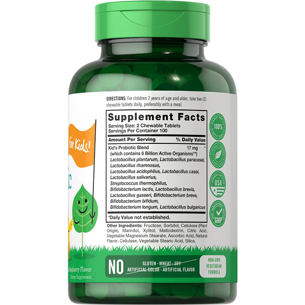 Viên Lợi Khuẩn cho Bé, cho Trẻ Em - 200 Viên - Hỗ Trợ Tiêu Hóa - Sức Khỏe Toàn Diện - Probiotics - Garden of Life