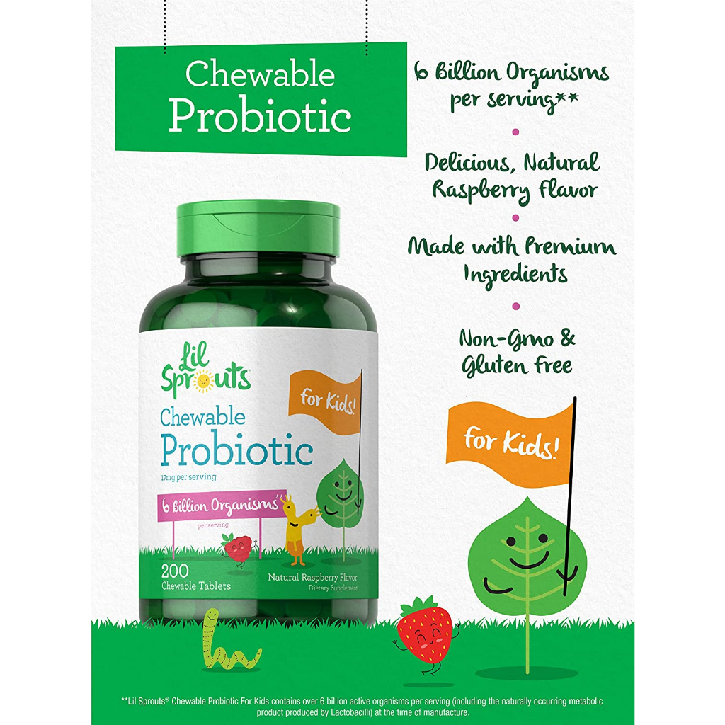 Viên Lợi Khuẩn cho Bé, cho Trẻ Em - 200 Viên - Hỗ Trợ Tiêu Hóa - Sức Khỏe Toàn Diện - Probiotics - Garden of Life
